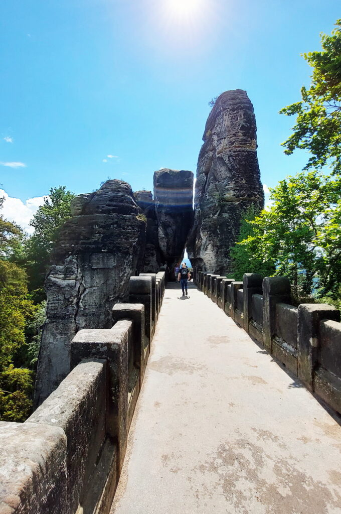 Auf der Basteibrücke