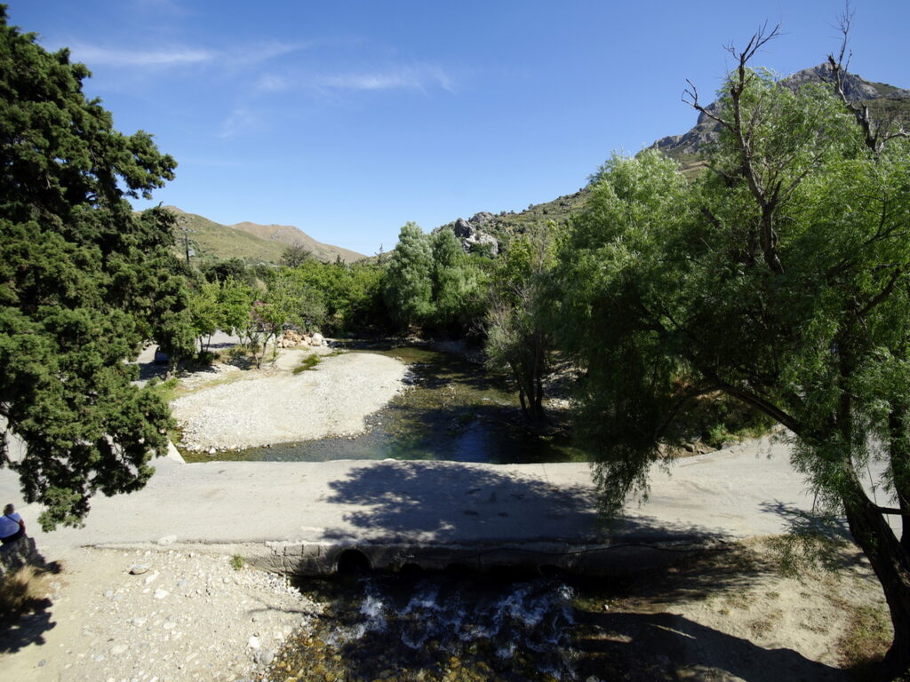 Der Fluss Megalopotamos in Preveli