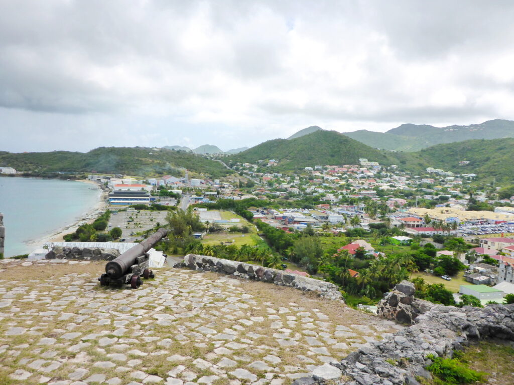 Blick vom Fort Louis auf Marigot