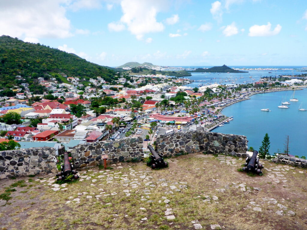 Blick vom Fort Louis auf Marigot