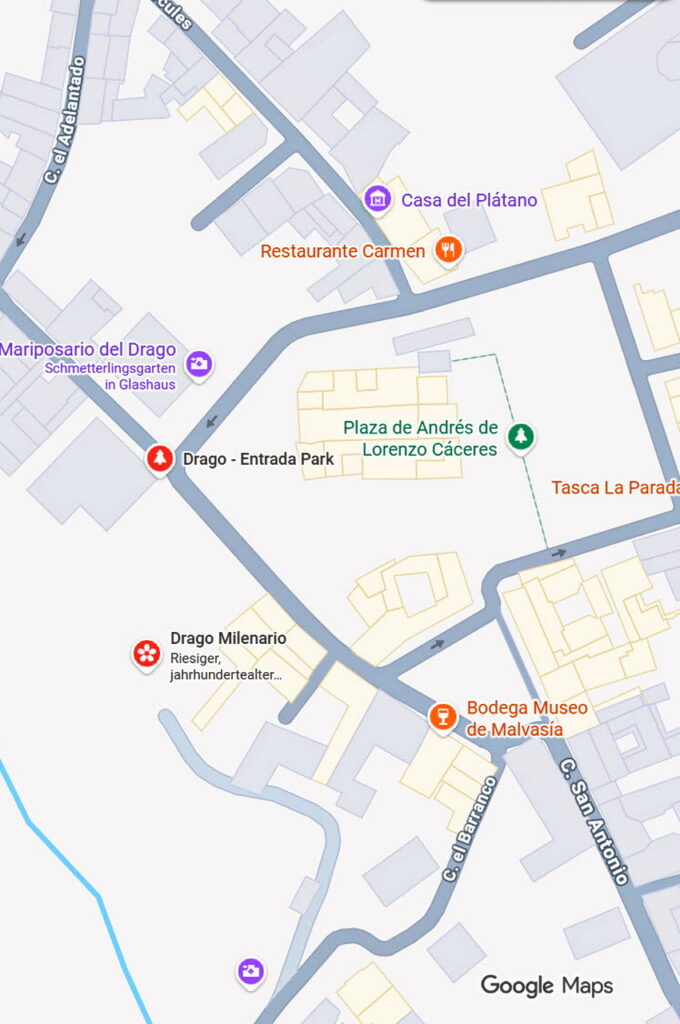 Copyright 2026 - Google Maps / Parque del Drago