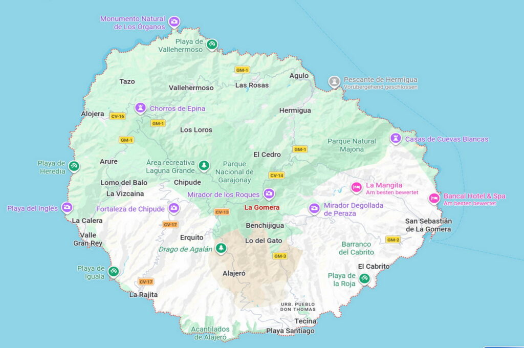 Copyright 2026 - Google Maps / La Gomera