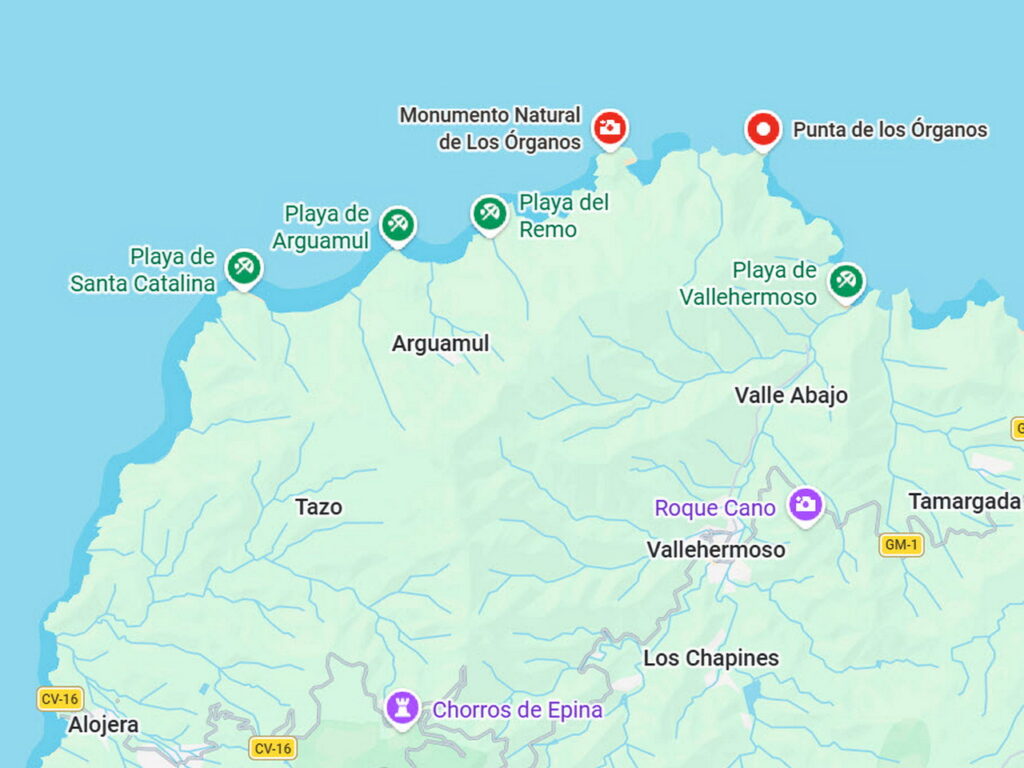 Copyright 2026 - Google Maps / Los Órganos