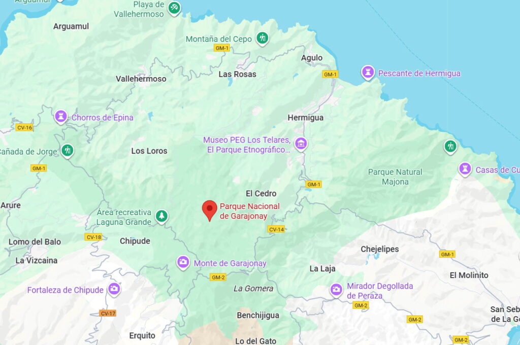 Copyright 2026 - Google Maps / Nationalpark Garajonay
