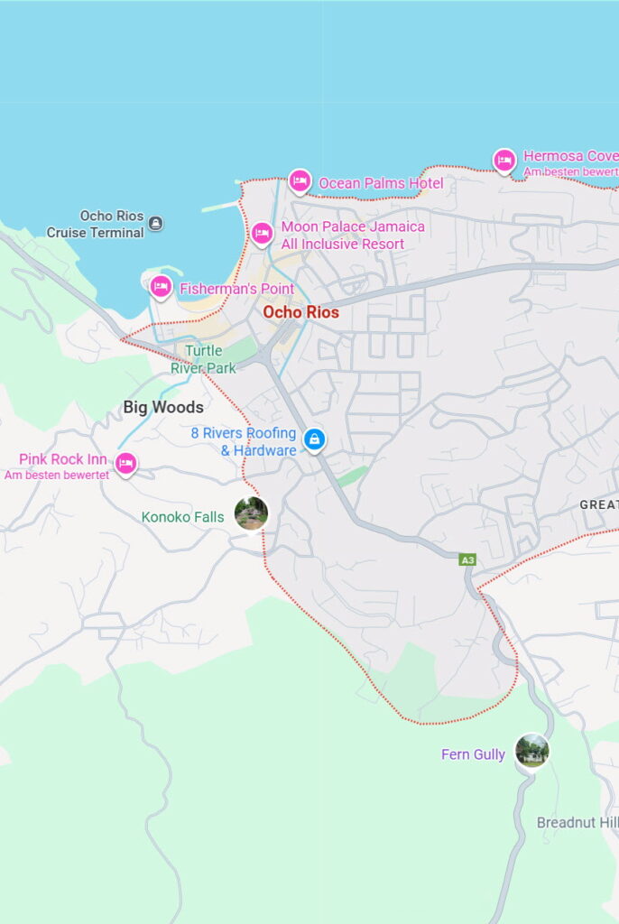 Copyright 2025 - Google Maps / Ocho Rios