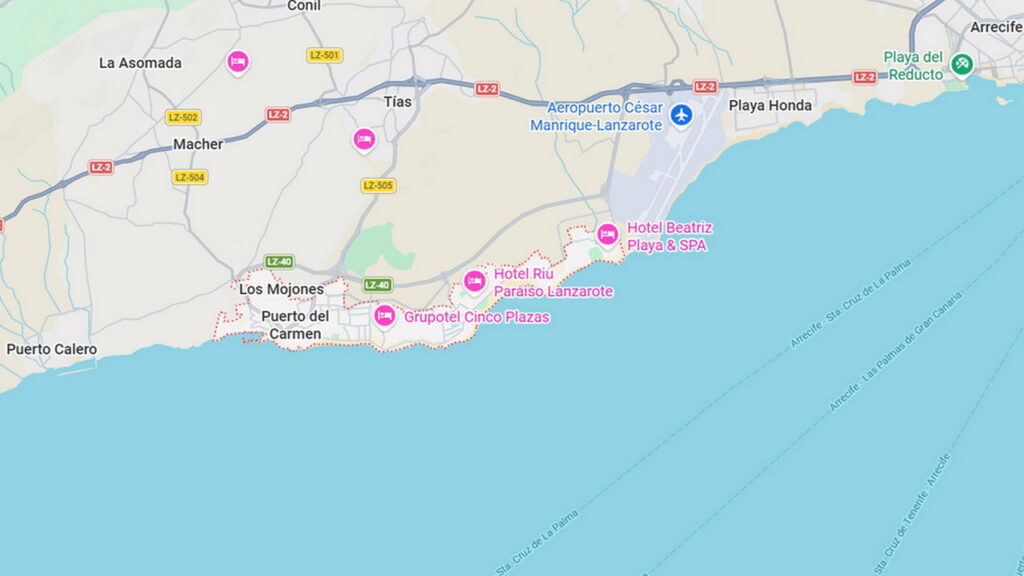 Copyright 2026 - Google Maps / Puerto del Carmen