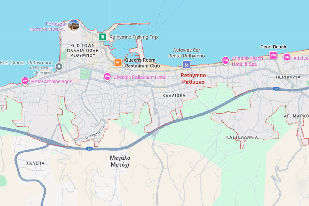 Copyright 2025 - Google Maps / Rethymno