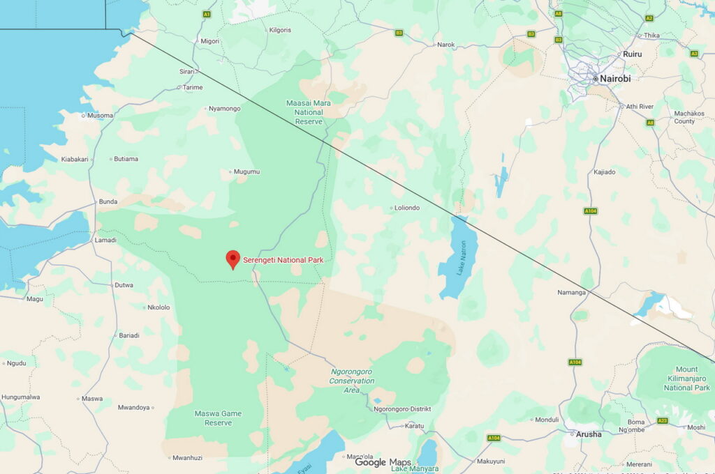 Copyright 2026 - Google Maps / Serengeti