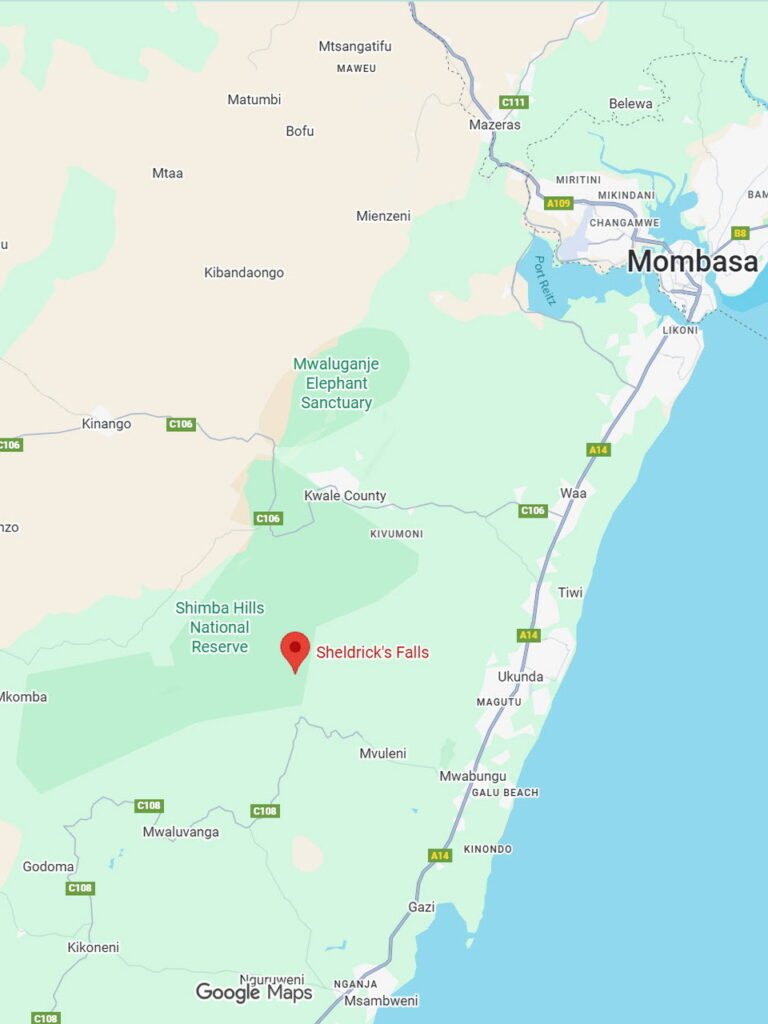 Copyright 2025 - Google Maps / Sheldrick's Falls