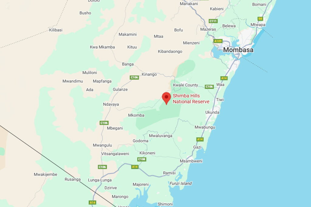 Copyright 2025 - Google Maps / Shimba Hills National Reserve