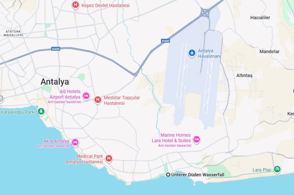Copyright 2025 - Google Maps / Unterer Düden Wasserfall