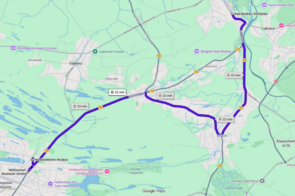 Copyright 2026 - Google Maps / Weißwasser - Bad Muskau