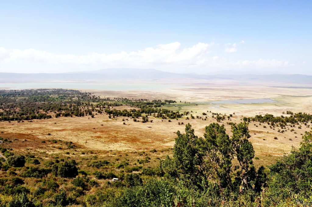 Blick auf den Ngorongoro Krater