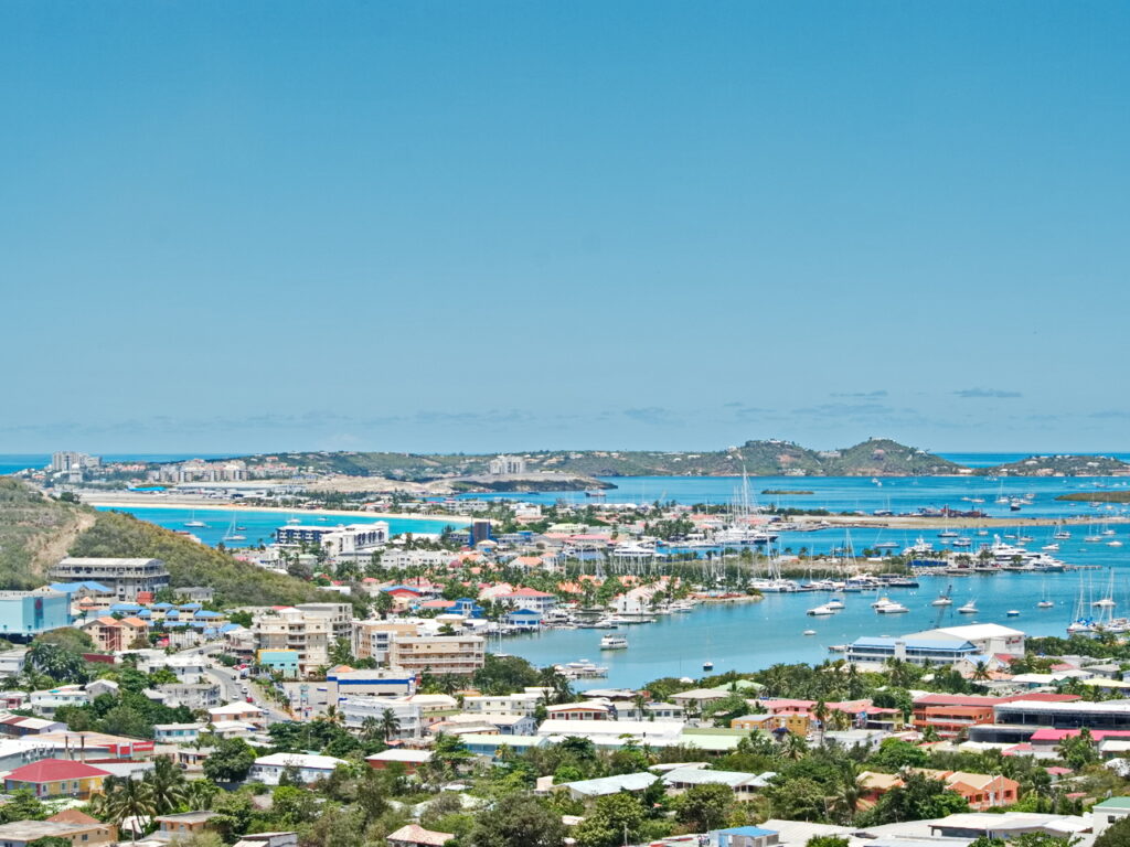 Blick auf Sint Maarten