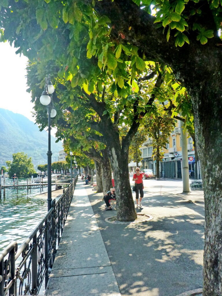 Luganer See Strandpromenade