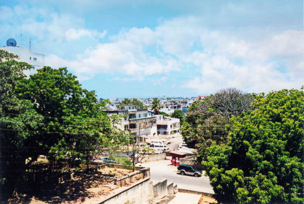 Blick von Fort Jesus auf die Altstadt von Mombasa