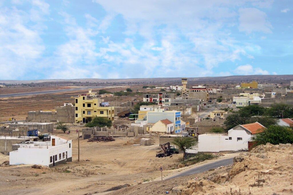 Rabil - im Hintergrund der Tower des Airports